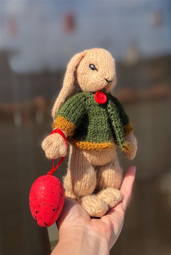 Knitted Bunny Pattern PDF – Cute Rabbit Dolls With Outfit | Digital Download | DIY Toy Knitting Pattern - Etsy
