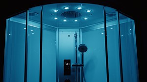 Découvrez en images nos Cabines Douche Hammam haut de gamme de la Collection Silver. Thalassor est leader dans le développement des douches hammam et propose une gamme qualitative et complète : modèles d'angle, asymétriques et rectangulaires, nombreuses dimensions et finitions disponibles. Notre Service Commercial est à votre disposition pour tout renseignement au 04 74 07 00 00. https://www.thalassor.fr/cabine-douche-hammam-4 | Thalassor