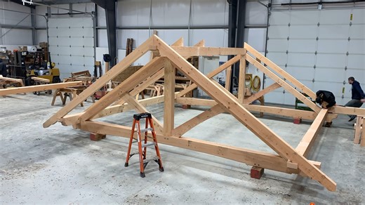 Every timber is shaped, cut, and fit with purpose — carrying forward a tradition that’s centuries old. #MortiseAndTenon #TimberFrame #Handcrafted #Tradition #Joinery | Frame Work Plus, Inc