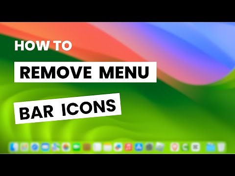 How To Remove Menu Bar Icons on a Mac - Mac OS Sequoia