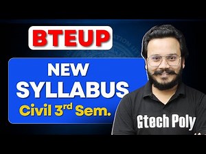 New Syllabus | Civil Engineering 3rd Sem. | Polytechnic BTEUP | 2025-26