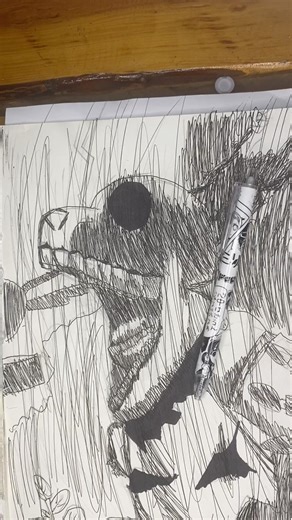 Drawing spring trap in a fire🔥🔥💀💀 #Fnaf #SpringTrap #Viral #Drawing #Art