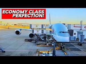 I Flew Qatar Airways A380 Upper Deck: World's BEST Economy Class?