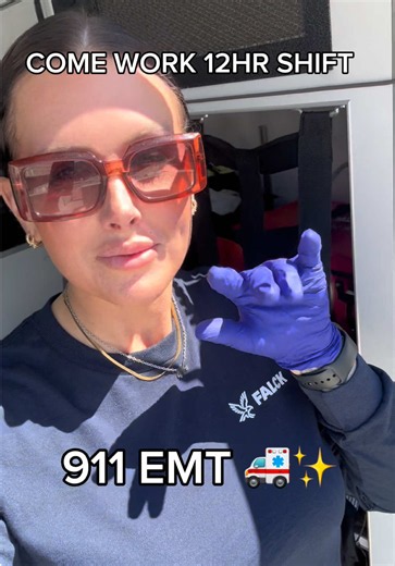 COME WORK A 12HR DAY SHIFT W/ ME AS A 911 EMT 🚑✨❤️‍🩹 #ems #911 #emt #firstresponders #vlog