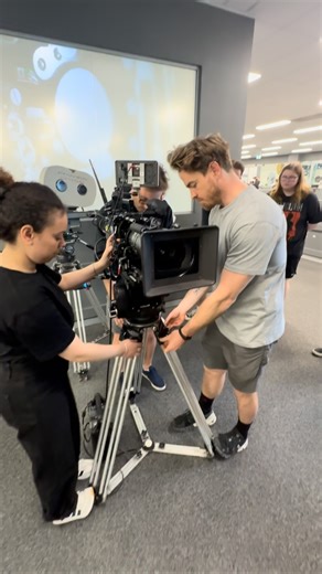 Film Tips Pro on Instagram: "Teamwork makes the dream work! Josh from AJK Grips shows students how communication is key when raising and lowering legs. This is part of our Camera & Grip workstation, teaching students how both departments collaborate. Kickstart your career with core skills and network with industry pros at the 2026 Camera Dept Fundamentals workshops. Link is in our bio! #filmmaking #cameragear #filmtips"