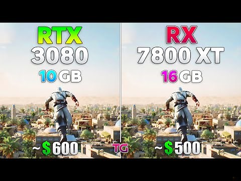 RX 7800 XT vs RTX 3080 - Test in 10 Games l Ray Tracing
