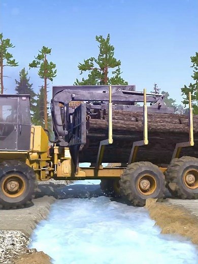Mudrunner gameplay with speed bumps P446 #mudrunner #simulator #speedbumps #truck #spintires