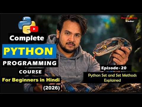 Python Sets & Set Methods Explained | Unique Data Collection | Python Tutorial - Episode 20