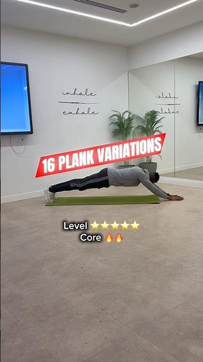 16 PLANK variations 🔥 EASY to ADVANCED LEVEL 💯