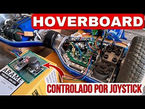 Robotics expert demonstrates how to control a hoverboard with a joystick.