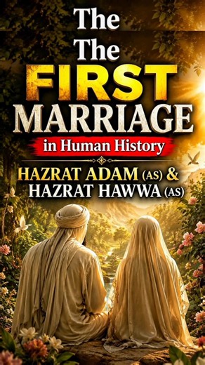 The First Marriage In Human History Hazrat Aadam (AS) & Hazrat Hawwa (AS) #ArshInsight