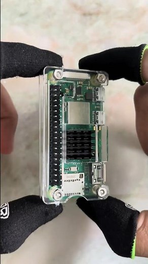 Raspberry pi zero 2W, case/heat sink+header+usb extension setup