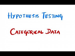 Hypothesis Testing | Categorical Data | Chi - Squared Distribution | Biostatistics #StudyAtHome