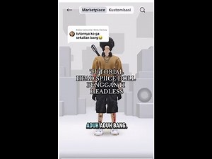 Tutorial to replace missing headless or half head in roblox 📽TTRxLanlunAREA #roblox