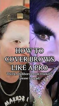 You MUST do these 10 THINGS for a FLAWLESS BROW COVER💯 #dragmakeup