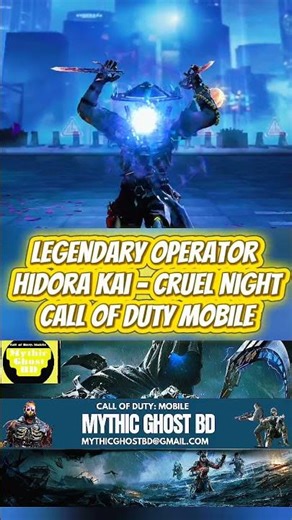 Hidora Kai - Cruel Night (Legendary Operator) | Call of Duty Mobile #callofdutymobile #callofduty