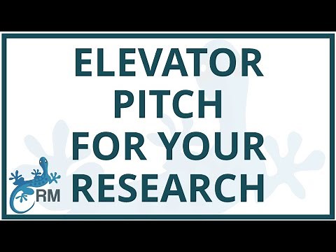 Create an Elevator Pitch for your research | Get crystal clear clarity and more opportunities