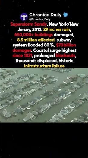 🚨🌊 Superstorm Sandy Hits Sea Bright NJ 2012😔🏡