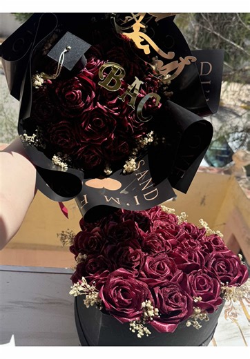 كيفية صنع باقة ورد من الساتان لتخرجك