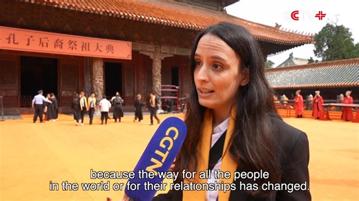 Qufu, the hometown of Confucius in east China's Shandong Province, held both online and offline ceremonies on September 28 to commemorate the 2,576th anniversary of the ancient philosopher's birth. https://www.cctvplus.com/news/20250928/8446903.shtml#!language=1 | CCTV