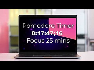 Pomodoro Timer with Chill Music no words • 4 Cycles • 25 Min Focus / 5 Min Break
