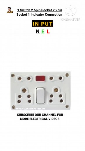 9.1K views · 103 reactions | Extension Board Wiring Connection 1 Switch 2 5pin Socket 2 2pin Socket 1 Indicator Connection #electricboard #electricboardconnection #switchboardconnectionwirig #electricboarddiagram #electricalwirig #fbreels #fbshortfeed #reels #facebookreel #shorts #fbshortreels #minarelectricalpitlam | minar electrical pitlam | Facebook