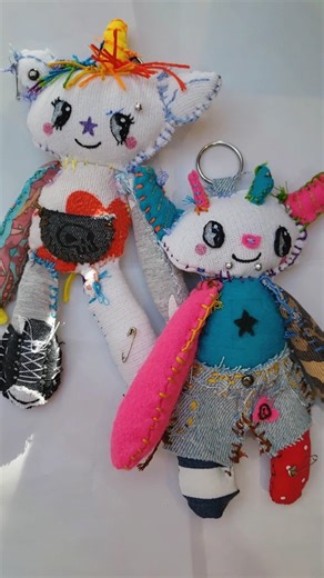 whimsical unicorn and monster keychains ! packing the most magical order #shorts
