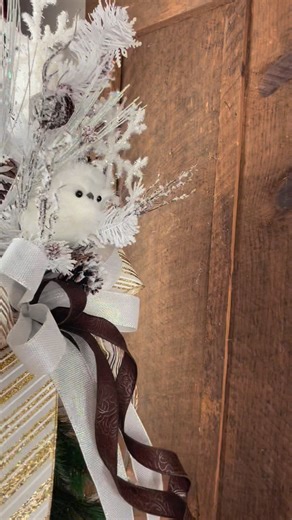 2K views · 27 reactions | Snow Owl Tree Topper #rachelsuniquecrafts #treetopper #Christmas #snowowl #christmasdecor | Rachel's Unique Crafts, Wreaths, & Floral Designs | Facebook