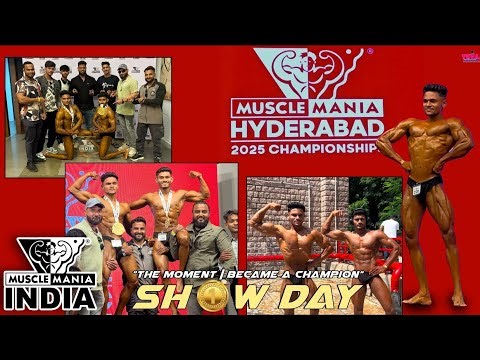 Musclemania Hyderabad 2025 |🥇Gold Medal in Junior Classic Physique #musclemania2025