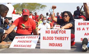 South African ( EFF) Members March On Phoenix After The Death Of 36 Black People - Foreign Affairs - Nairaland