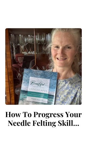 POV: You’re stuck with your 2D felting and it’s all starting to look a bit... flat. 😅 . Here’s how to add depth, detail, and texture that makes your pieces pop ✨ . 📌 Blend light to dark for dreamy skies and realistic fur 📌 Lighter fibres = instant outlines definition 📌 Don’t forget texture – yarn, beads & embroidery take it to the next level. . Every tip here is straight from my book Create Beautiful Needle Felted Landscapes, packed with step-by-step guidance, project ideas, and the exact te