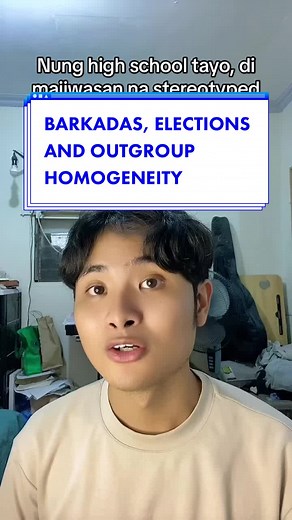 Understanding Stereotyping and Out-Group Homogeneity in Barkadas and Elections