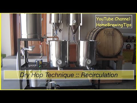 How to dry hop in your conical fermenter using recirculation to optimize the aroma and flavors