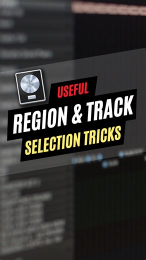 Nery on Instagram: "⬇️ WRITTEN SUMMARY ⬇️ Use these selection key commands in Logic Pro: Press Shift-F to select all the following regions. Control-Shift-F to select all following regions on the same track. Shift-L to select everything inside the locators. Shift-M to select all Muted Regions. Shift-I to invert your current selection. For more selection options check out Edit>”Select” (for region options) and “Select Tracks” (for track options). I hope this helps! . . . #logicpro #logicprox #logi