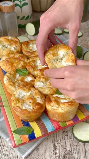 Muffins salés courgette et chèvre | Les Recettes de Ginie