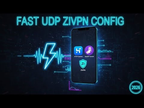 How to Setup FAST UDP Configs for HTTP Custom, SockIP Tunnel & ZIVPN (2025)