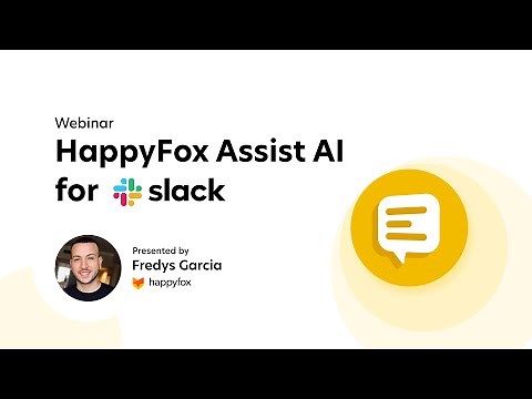 Conversational AI in Slack for employee self-service - HappyFox Assist AI