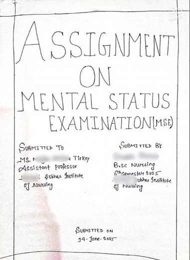 Mental status examination (MSE) #mentalhealth