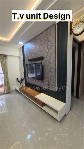Tv Unit Design 2026 Led panel #interiordesign #homedesign #interior
