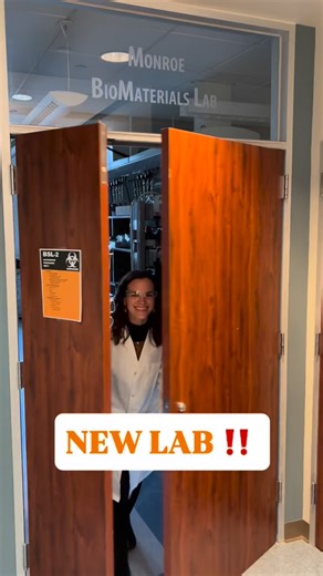 TAMU Biomedical Engineering on Instagram: "New lab ‼️ #TAMUbme check out the new Monroe BioMaterials Lab! Dr. Mary Beth Monroe and her fellow researchers are hard at work creating the advanced wound care technology that might just save your life some day! Tx.ag/SmartBandagesAndNanoparticles “I don’t want to just do stuff that’s cool in the lab,” says Dr. Monroe, “I want to do stuff that actually makes a clinical impact.” From expanding foams that can fill gunshot wounds to stop internal bleeding