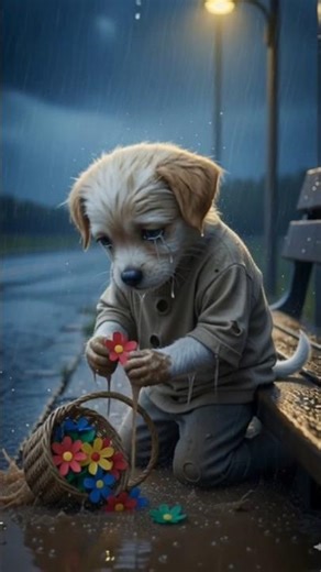 The Smile Puppy 🐶🌸✨ – From Tears to Triumph#shorts #ytshorts #puppystory