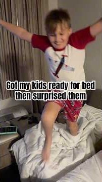 Got my kids ready for bed then SURPRISED THEM!!