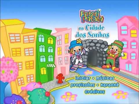 Menu - DVD Patati Patatá - Na Cidade Dos Sonhos