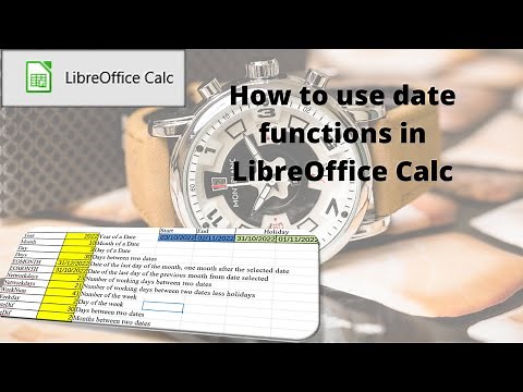 How to use date functions in LibreOffice calc