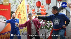 Cambodian language teacher Tiger isn't just passionate about words - he's also a martial arts enthusiast. Wearing his "Khmer Martial Arts" shirt, Tiger drills his horse stance, blending two martial traditions through sweat. Southern China's "Tiger Fist" and Cambodia's "Pounding of the Lion" share the same low stances and unwavering power. From Phnom Penh to Guangzhou, from language to combat, Tiger is punching through cultural barriers and forging deeper connections between the two countries. #B