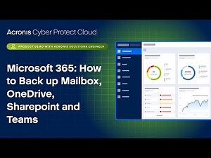Product Demo: Microsoft 365 - How to Back up Mailbox, OneDrive, Sharepoint and Teams