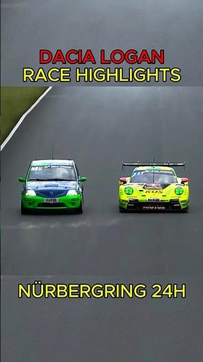 Dacia Logan Nürbergring 24H highlights🫪🔥#Nürbergring #dacialogan #24hours
