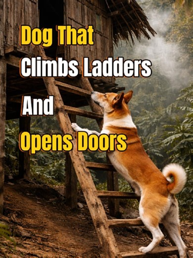 Nonstop barking? We’ve got you. Grab our FREE 7-Day Calm Dog Reset — link in bio — and start seeing calmer behavior in just one week. Need video like this for your content : nichedocumedia@gmail.com The Telomian – the ladder-climbing jungle dog Dog That Climbs Ladders & Opens Doors 🐾 Meet the Telomian dog, one of Malaysia’s rarest jungle breeds! 🌴 Raised by the Orang Asli, these small primitive dogs can climb ladders and even use their paws like hands to open doors. 🐕✨ Would you own a dog thi