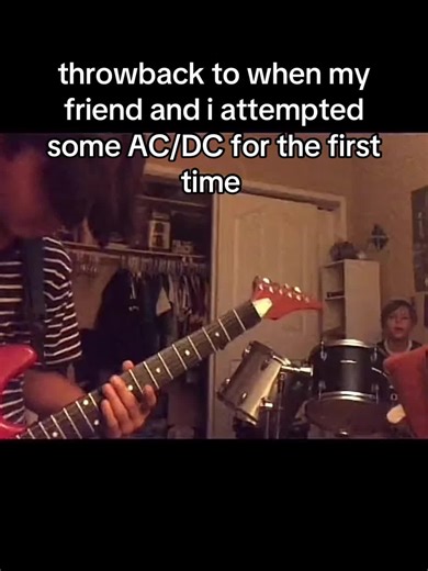 At least we’re in time right! #drums #viral #ACDC #beginners #cover