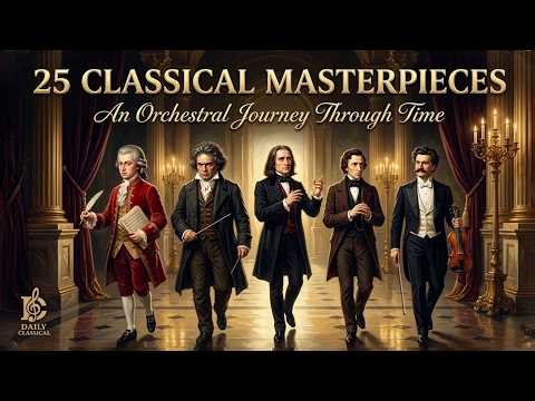 25 Classical Masterpieces to Experience Time Traveling Atmosphere | Mozart, Chopin, Strauss, Chopin
